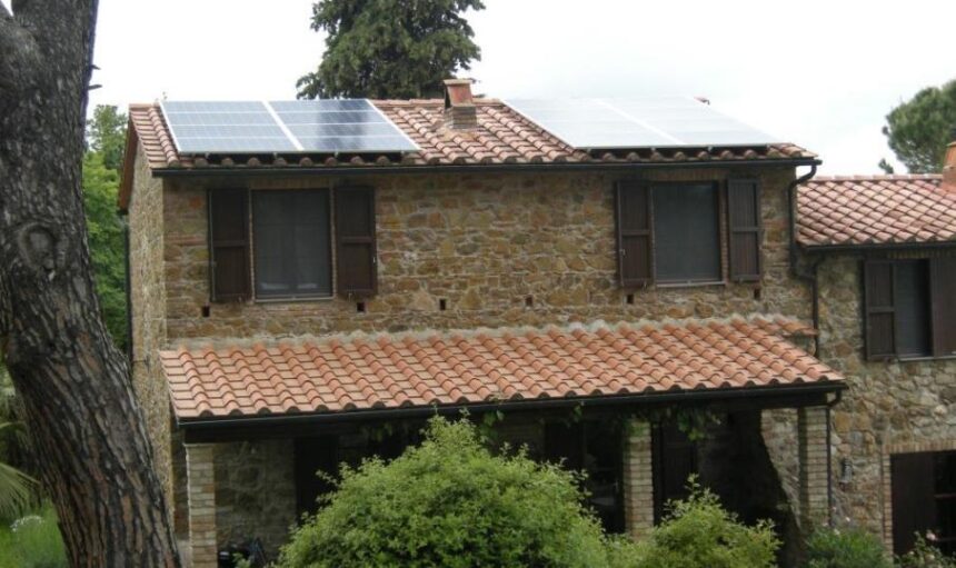 l'impianto fotovoltaico del Sig. Burzacchini