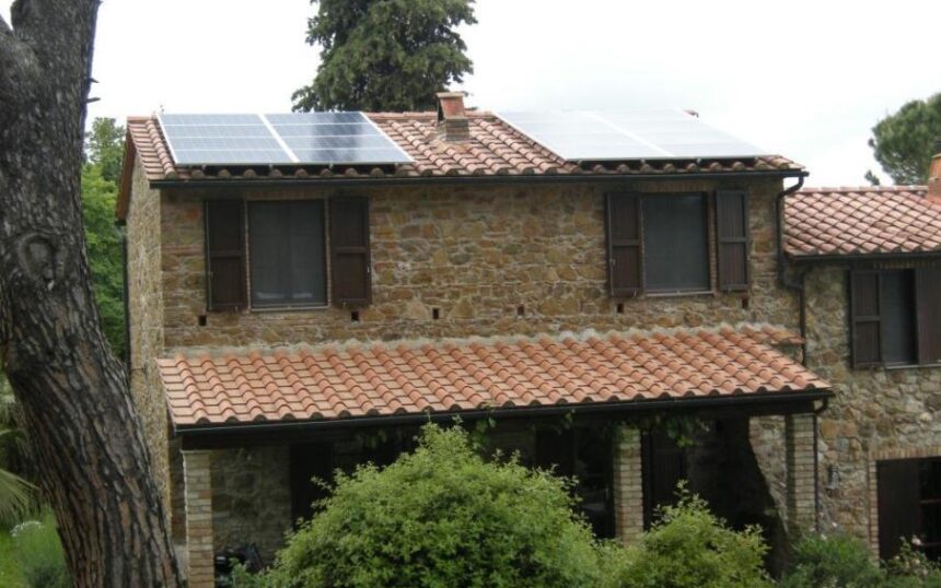 l'impianto fotovoltaico del Sig. Burzacchini