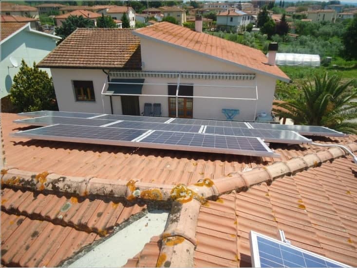 impianto fotovoltaico a tetto