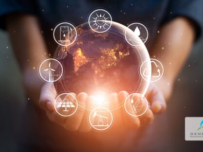 mani che mostrano varie forme di energia rinnovabile